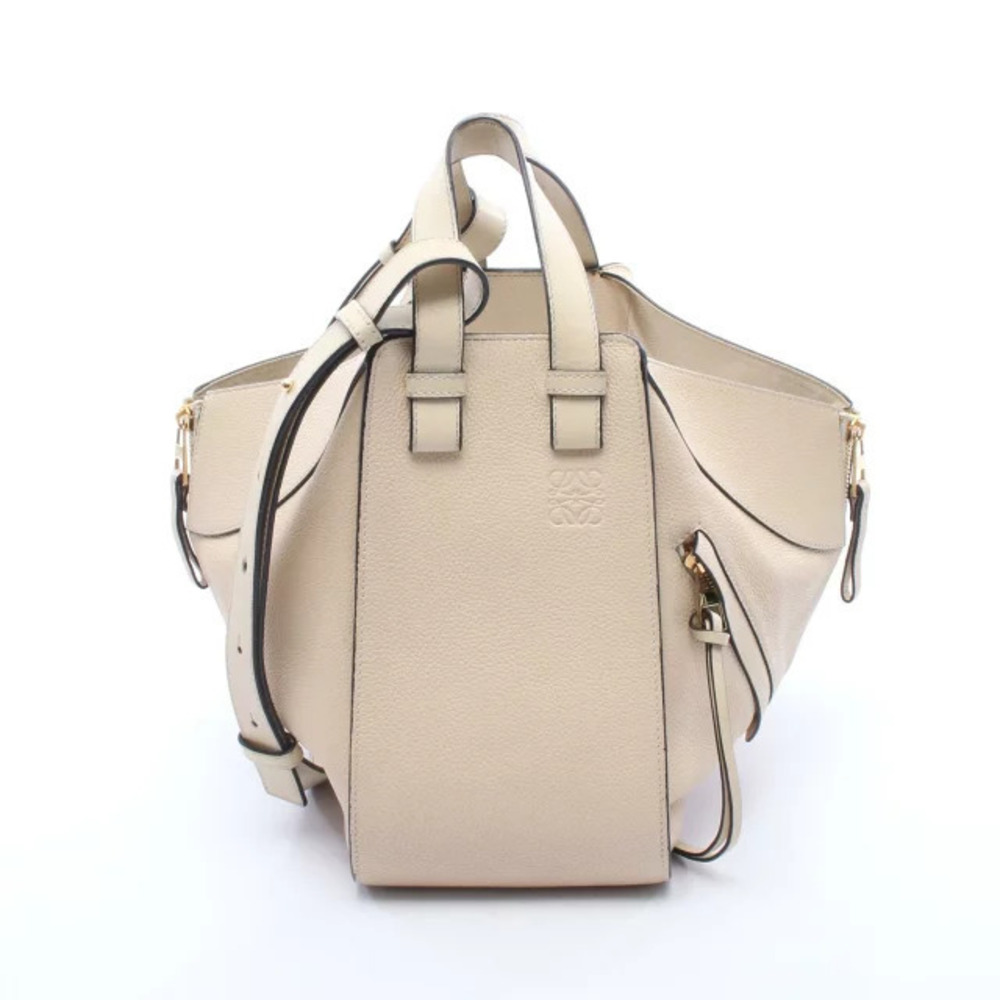 Loewe Hammock Handbag Leather Ivory White